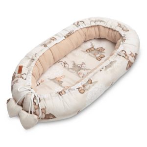 BABY NEST MUSLIN - BROWN COPS