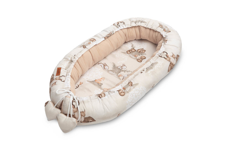 BABY NEST MUSLIN - BROWN COPS