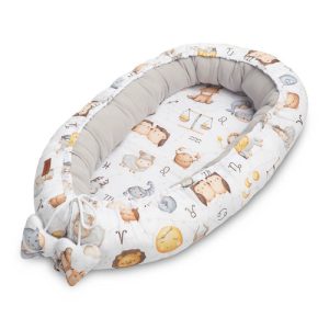 BABY NEST MUSLIN - ZODIAC GREY