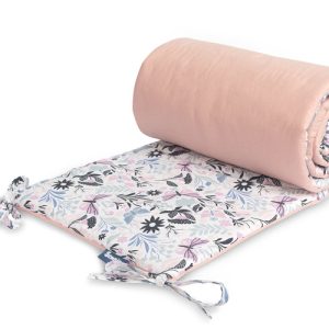 COTTON COT BUMPER PINK BUTTERFLIES