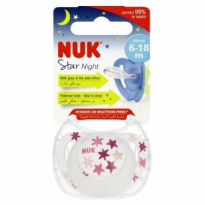 2282 STAR NIGHT SILICONE pacifier 6-18 1PC/BOX 539431, 736752