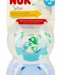 0673 STAR SILICONE pacifier 6-18 2PCS/BOX 537145, 736748