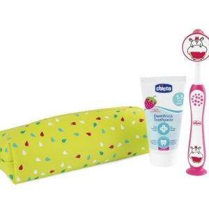 175765 HIPPO TOOTHPASTE+BRUSH+ETUI SET 3-6L