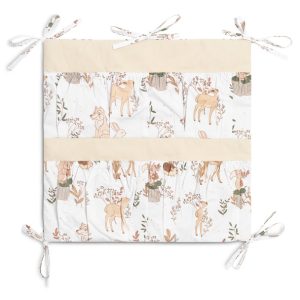 BED ORGANIZER THE WOLF AND FRIENDS BEIGE