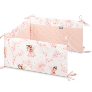 BED BUMPER FAIRY PINK