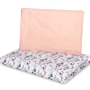 TWO-ELEMENT BEDDING PINK BUTTERFLIES 100X135 