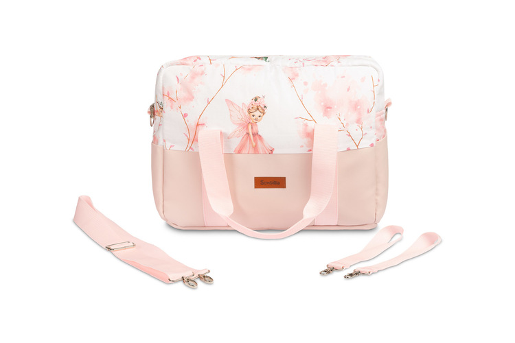 STROLLER BAG ECO LEATHER FAIRIES PINK