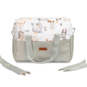 STROLLER BAG ECO LEATHER ZODIAC GRAY
