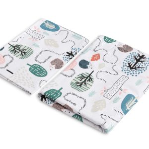 2 PIECE BEDDING HEDGEHOGS EMERALD 100X135 CM