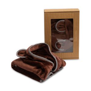 SOFT TEDDY BEAR BATHROBE BROWN