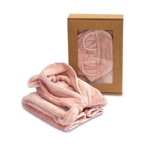 SOFT TEDDY BEAR BATHROBE DIRTY PINK