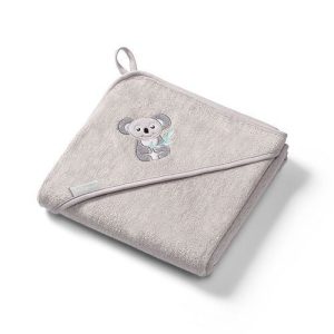 346/06 Bamboo hooded towel NATURAL BAMBOO GRAY 100X100cm