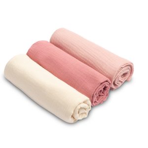 MUSLIN DIAPER UNIFORM PINK (Pack - 3 pcs)