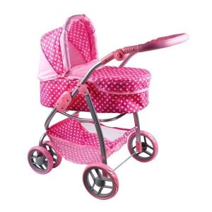 16830 2IN1 DOLL STROLLER JASMINKA PINK/WHITE