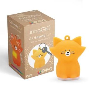 1903 SILICONE KEYRING GLITTERING CAT GIO-151