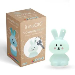 1910 SILICONE KEYRING GLITTER RABBIT GIO-152