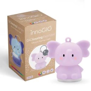 1927 SILICONE KEYRING LUMINOUS ELEPHANT GIO-153