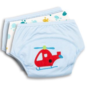 EMBROIDERED TRAINING PANTIES BOY PACK OF 3