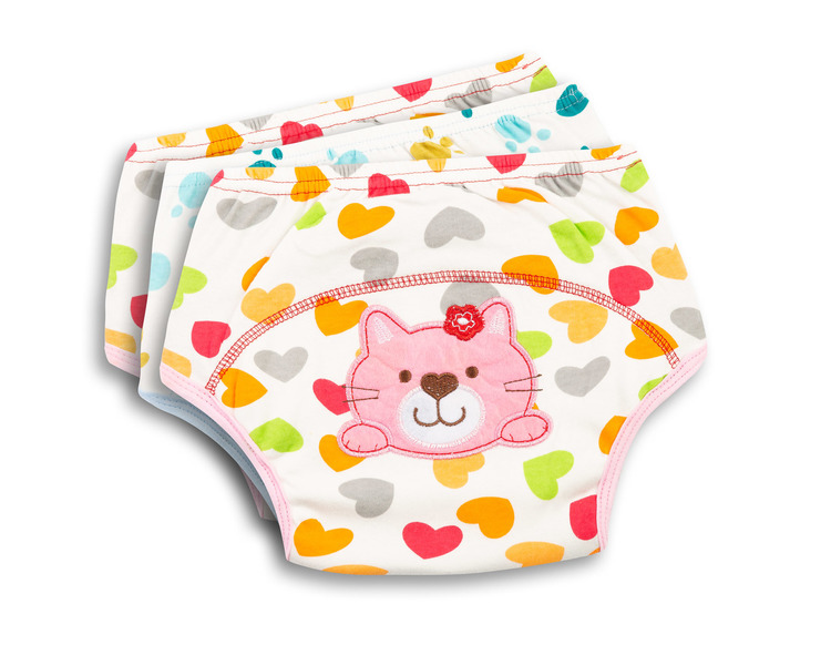 EMBROIDERED TRAINING PANTIES GIRL PACK OF 3