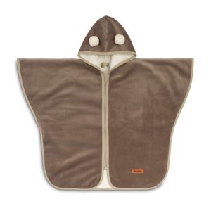 CAR SEAT PONCHO BEIGE PLUSH