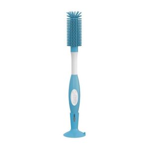 AC077 BOTTLE BRUSH SOFT SILICONE BRISTLES BLUE