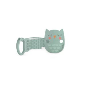 079761 Pacifier CLIP WITH RIBBON PREMIUM OWL MINT 307823