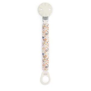 900706 Pacifier CLIP WITH RIBBON WONDERLAND BEIGE LIBERTY 402828