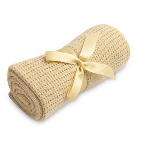 OPENWORK BLANKET MOLI BEIGE COFFEE