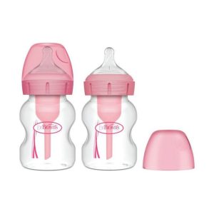 WB52601 WIDE NECK BOTTLE 150ML OPTIONS+ 2-PACK PINK