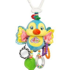 COLORFUL TRAVEL RATTLE BIRDIE