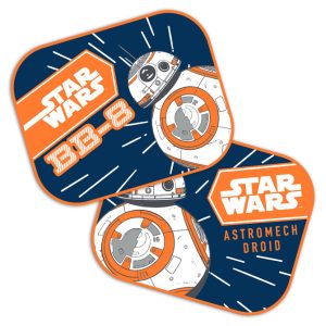 SUNSHADES STAR WARS BB8 2 PCS. 44X35 CM