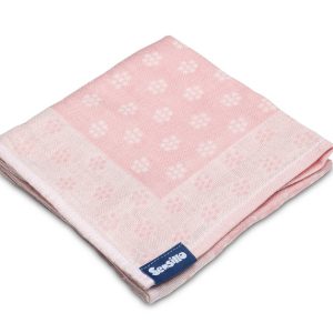 Bamboo and cotton diaper – pink flowers