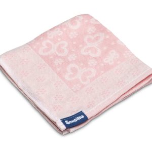 Bamboo and cotton diaper – pink butterflies