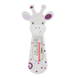 776/02 WATER THERMOMETER GIRAFFE PURPLE-WHITE BabyOno
