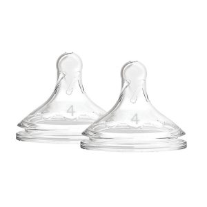 WN4201 Level 4 Wide-Neck Silicone Options+ Nipple, 2-Pack