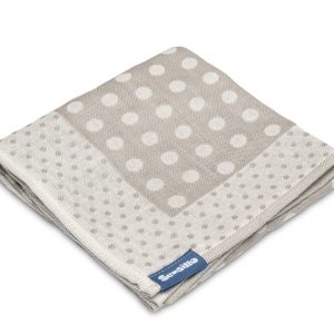 Bamboo and cotton diaper – latte dots