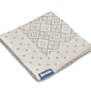 Bamboo and cotton diaper – latte diamonds