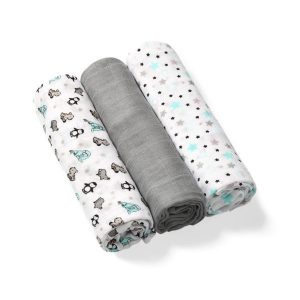 397/02 BAMBOO DIAPERS GREY BabyOno