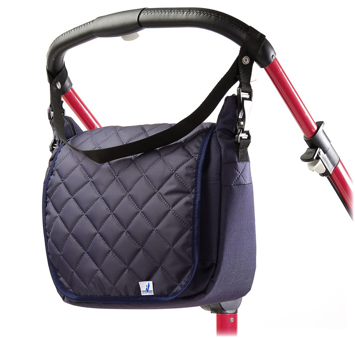 Quilted mama bag for strollers NAVY