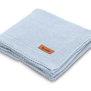 Knitted Blanket – blue
