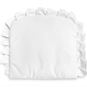 Pillow With a Frill – Velvet white