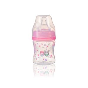402/02 WIDE ANTI-COLIC BOTTLE 120ML PINK BabyOno