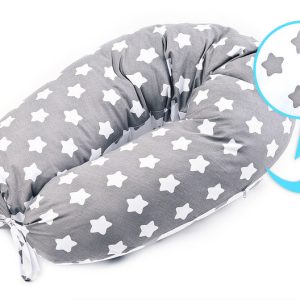 XL Pregnancy Pillow stars grey