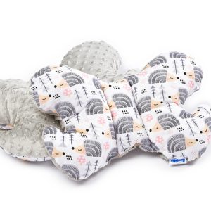 Butterfly Pillow – hedgehogs grey