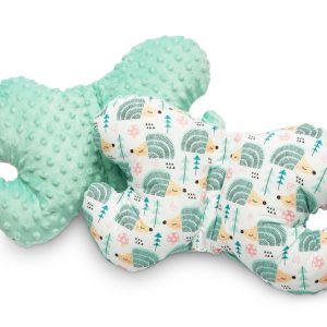 BUTTERFLY PILLOW - HEDGEHOGS MINT