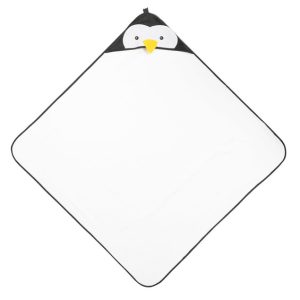 WATERFRIENDS BATH COVER 100x100 PENGUIN WHITE