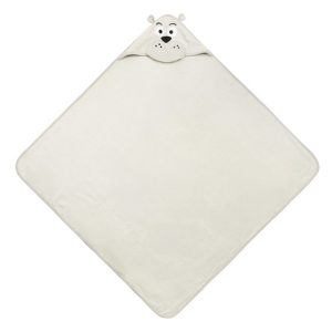 WATERFRIENDS BATH COVER 100x100 BEAR GREY