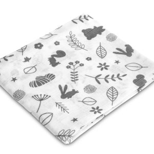 Muslin diaper 70x80 – forest white
