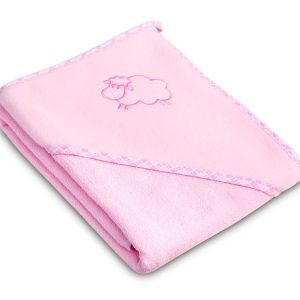 Lamb soft bath towel – pink