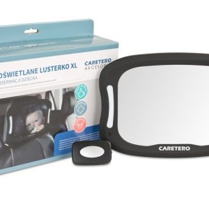 Illuminated XL mirror for child observation